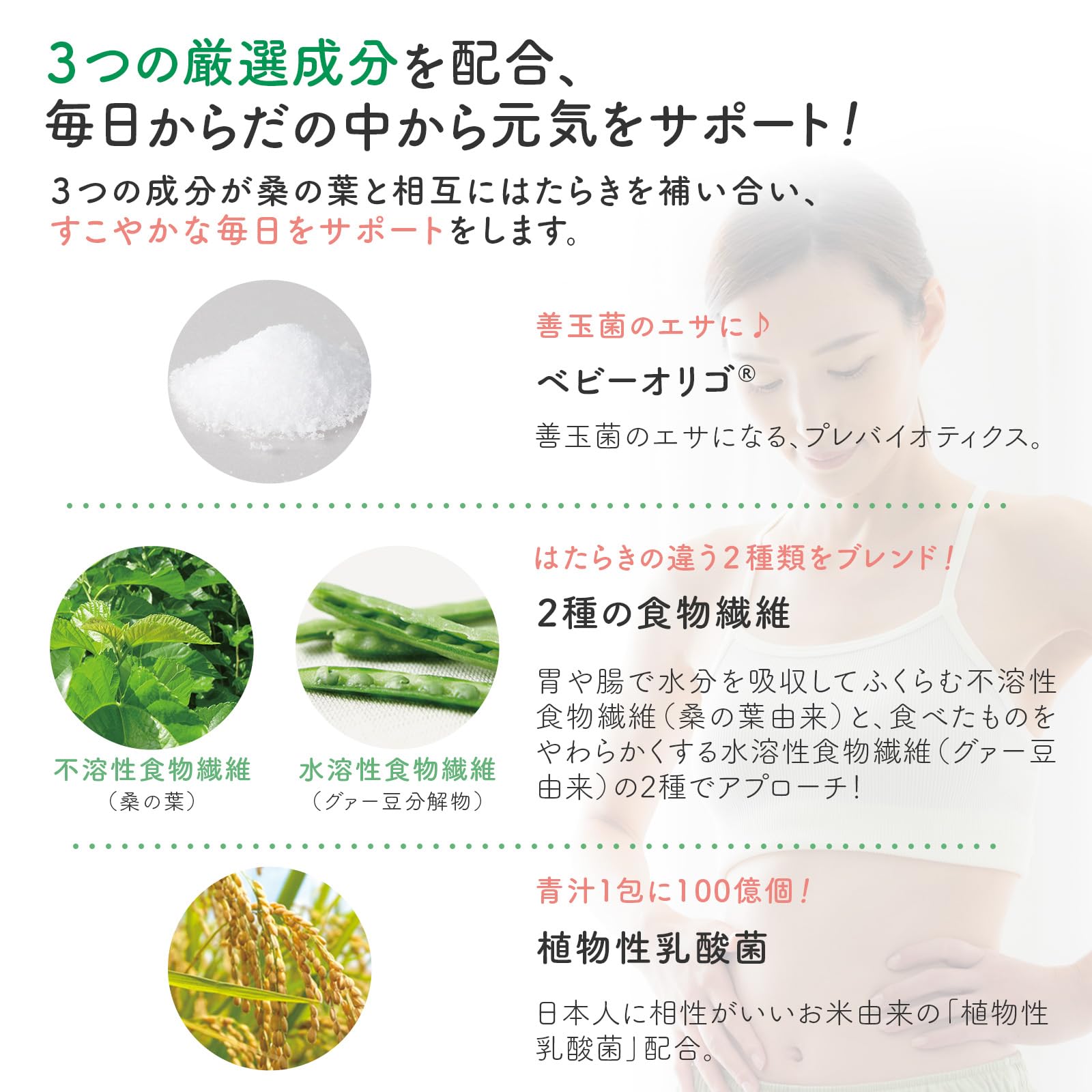 Amazon | ママ&キッズ (Mama&Kids)【公式】 桑の葉 フローラ青汁(4g×30